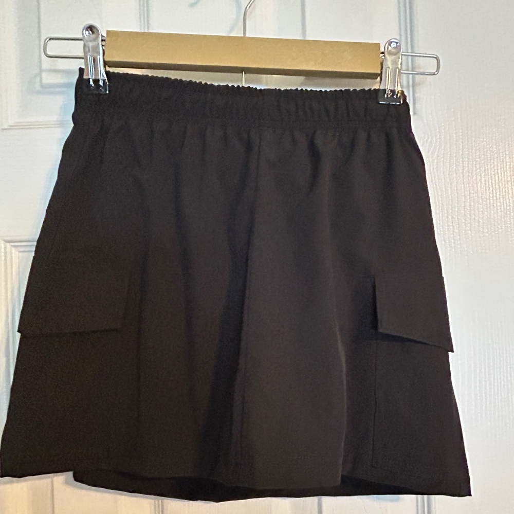 Girls black skirt with shorts